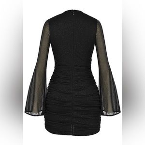 Mistress Rocks | Dresses | Nwt Dance Black Sparkle Lace Up Mini Dress ...